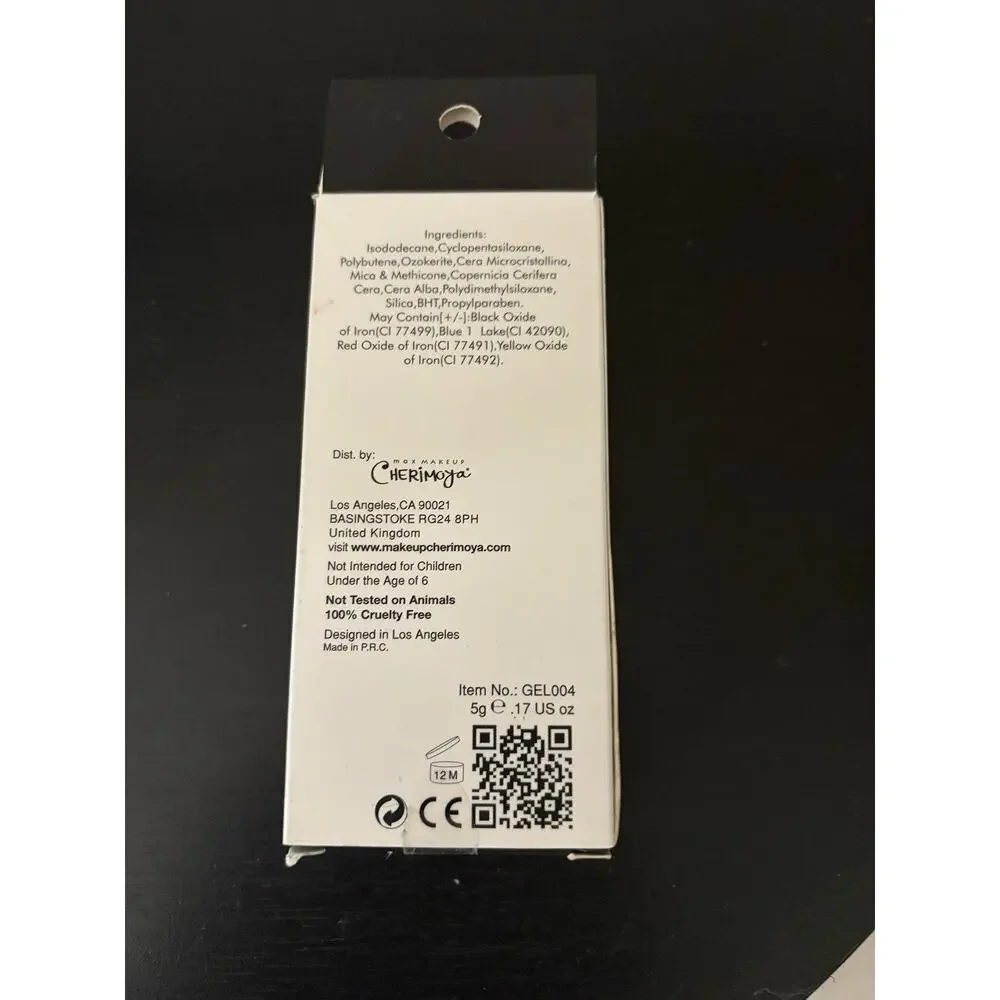 Cherimoya Creamy Gel Eyeliner Black Makeup 0.17oz
